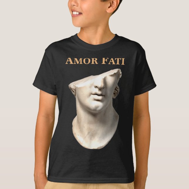 Amor Fati Stoicism Quote Epictetus Gifts Stoics Me T-Shirt (Front)