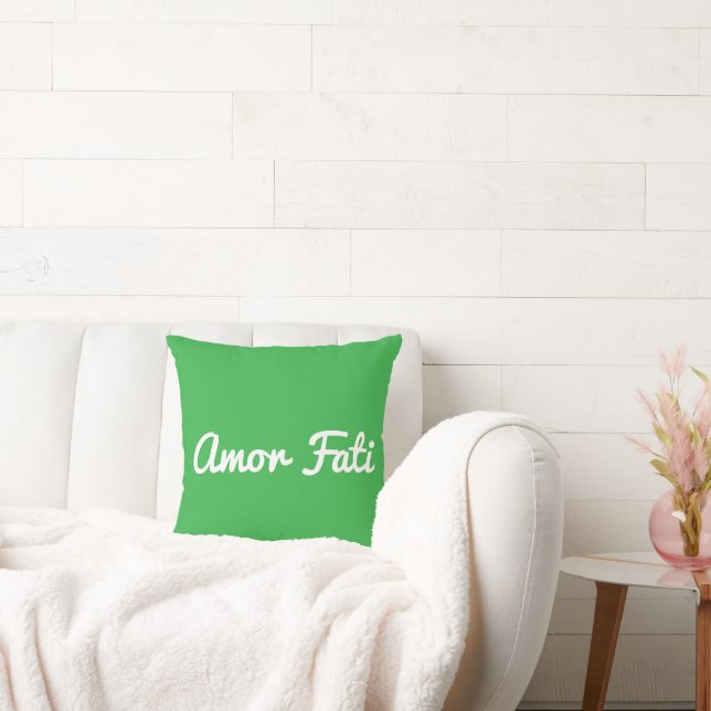 Amor Fati Throw Pillow, Throw Pillow 16" x 16" (Couch)