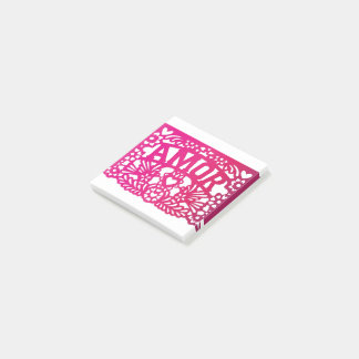 AMOR Love Mexican papel picado Post-it Notes