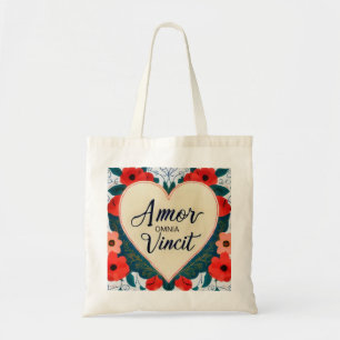 Amor Omnia Vincit - quote Tote Bag