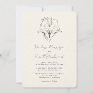 AMOR OMNIA VINCIT Wedding Invitation
