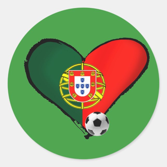 Amor, Portugal e Futebol - O que mais vôce quer ? Classic Round Sticker (Front)