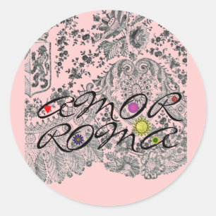 Amor Roma Classic Round Sticker