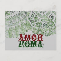Amor Roma With Green Lace