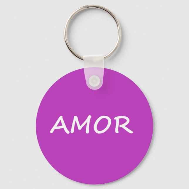 Amor, Spanish Love Key Ring (Front)