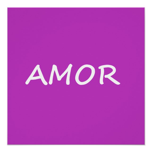 Amor, Spanish Love Poster (Front)