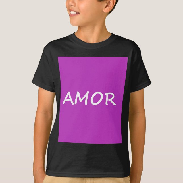 Amor, Spanish Love T-Shirt (Front)