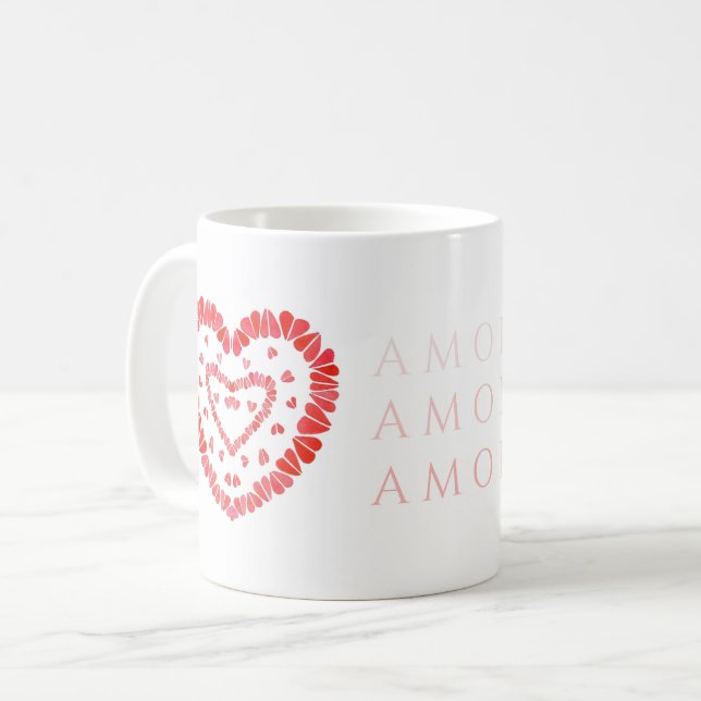 AMOR-SPANISH LOVE White Mug (Front Left)