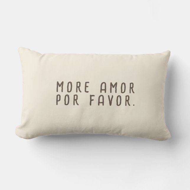 Amor Throw Pillow (Front)