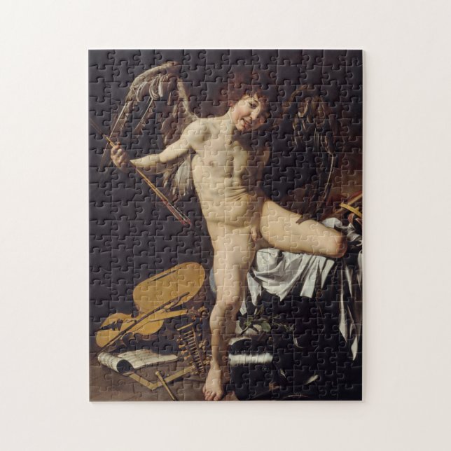 "Amor Vincit Omnia" by Caravaggio Jigsaw Puzzle (Vertical)