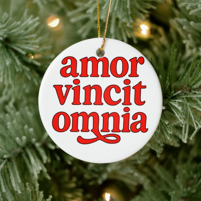 Amor vincit omnia ceramic tree decoration (Tree)