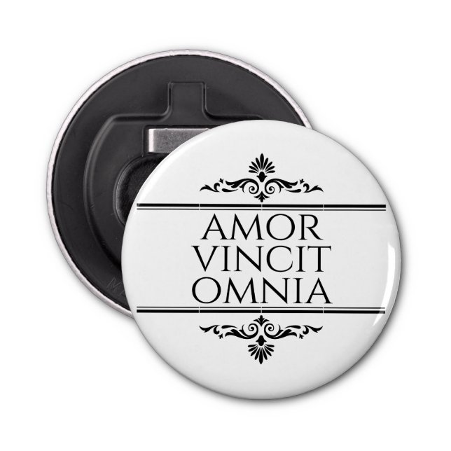 Amor Vincit Omnia - Love Conquers All Bottle Opener (Front)