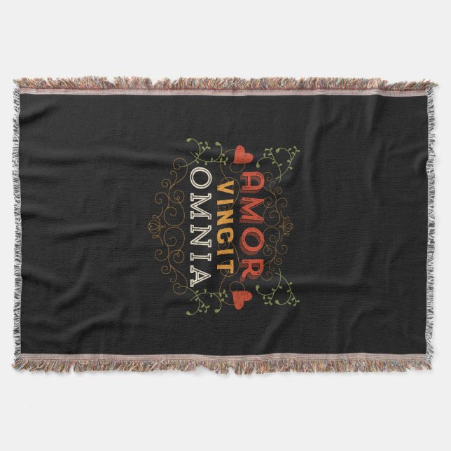 Amor Vincit Omnia - Love Conquers All Throw Blanket (Front)