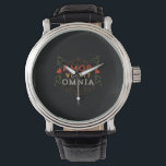 Amor Vincit Omnia - Love Conquers All Watch<br><div class="desc">Elegant vintage typography design featuring the words "Love Conquers All."</div>