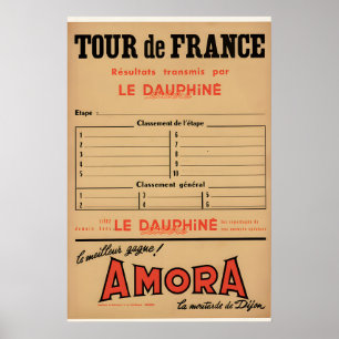 Amora Tour de France - Dauphine Libre Original Poster