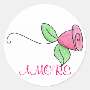 AMORE CLASSIC ROUND STICKER