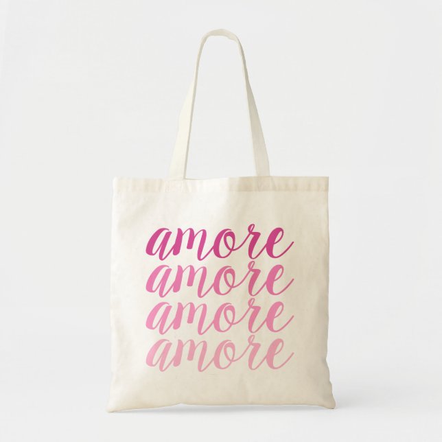 Amore in Pinks Tote Bag (Front)