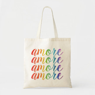 Amore in Rainbows Tote Bag