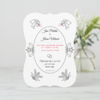 amore invitation (red date)