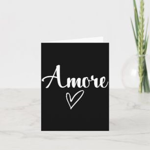 Amore Italian Love Valentines Day  Card