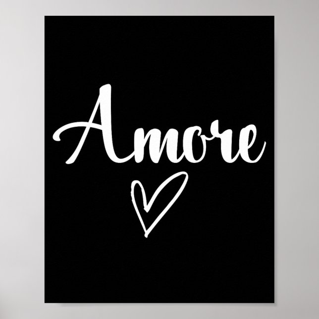 Amore - Italian Love Valentine's Day  Poster (Front)