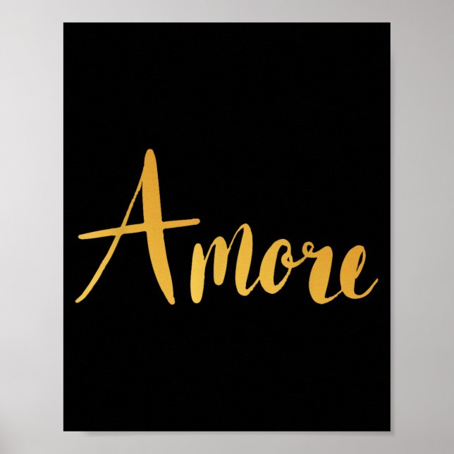 Amore - Italian Love Valentine's Day  Poster (Front)
