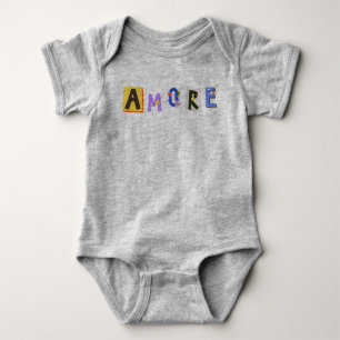Amore Love hearts baby design Bodysuit