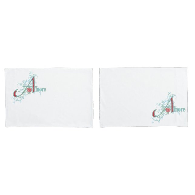 AMORE - Love - Pillowcases (Front-Set)
