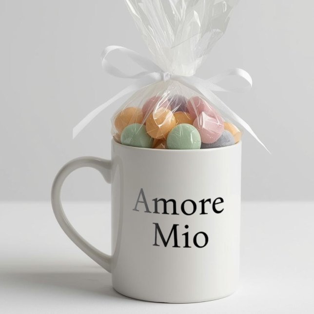 Amore Mio Chic Baby Shower Keepsake Coffee Mug (Amore Mio - Baby Shower Keepsake Favor Mug)