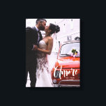 Amore, Modern Script • Custom Photo, Names & date Canvas Print<br><div class="desc">"Showcase your most cherished memories in a uniquely elegant way with our 'Amore' Modern Script Custom Photo, Names & Date Canvas Print. This canvas print is a beautiful tribute to the special moments in your life, ideal for commemorating weddings, anniversaries, or any memorable occasion. The focal point of this canvas...</div>