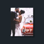 Amore, Modern Script • Custom Photo, Names & date Canvas Print<br><div class="desc">"Showcase your most cherished memories in a uniquely elegant way with our 'Amore' Modern Script Custom Photo, Names & Date Canvas Print. This canvas print is a beautiful tribute to the special moments in your life, ideal for commemorating weddings, anniversaries, or any memorable occasion. The focal point of this canvas...</div>