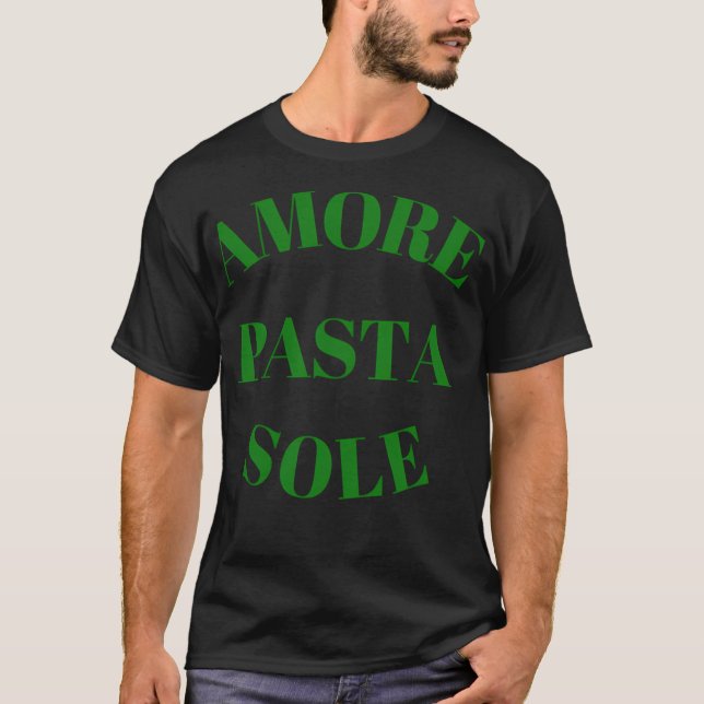 Amore Pasta Sole Italian T-Shirt (Front)