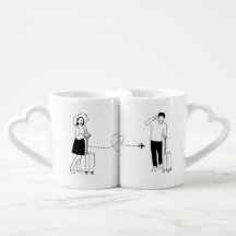 Amore Travel Tazze per Coppia