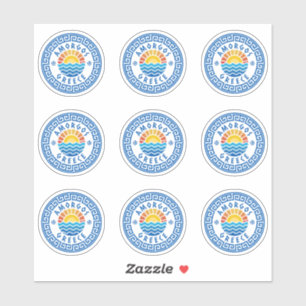 Amorgos Island, Greece Multiple Pack Sticker