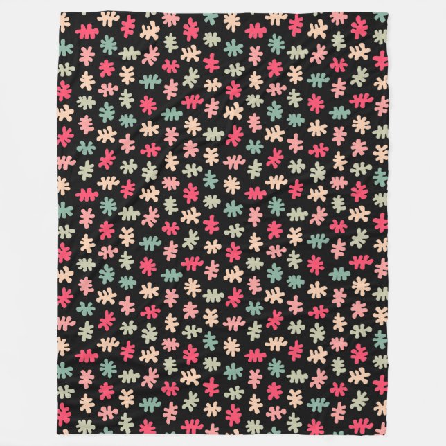 Amorphic Shapes 120322 - Colours 03 Fleece Blanket (Front)