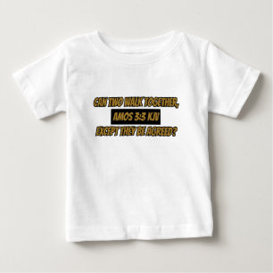 Amos 3:3 KJV Bible Verse Scripture Baby T-Shirt