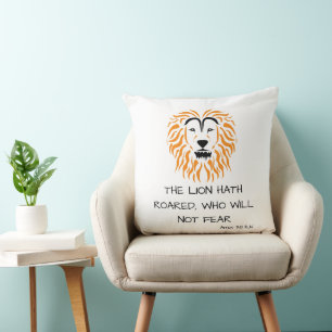 Amos 3:8 KJV Bible Scripture Verse Cushion