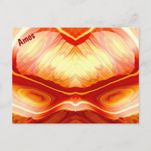 AMOS ~ 3D Fractal Design Pattern ~  Postcard