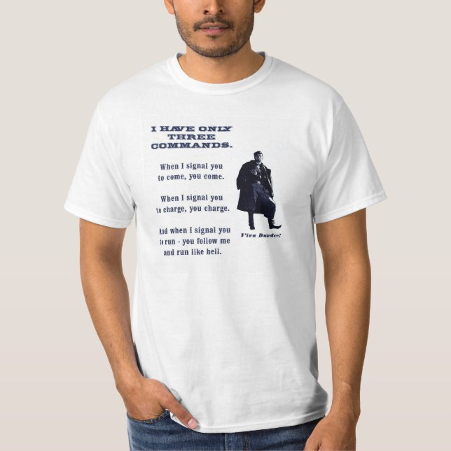Amos Dundee Civil War Cavalry T-Shirt (Front)