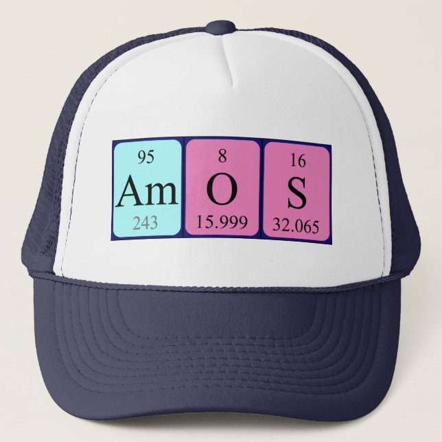 Amos periodic table name hat (Front)