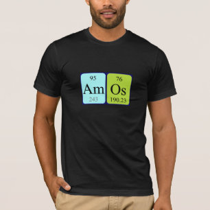 Amos periodic table name shirt