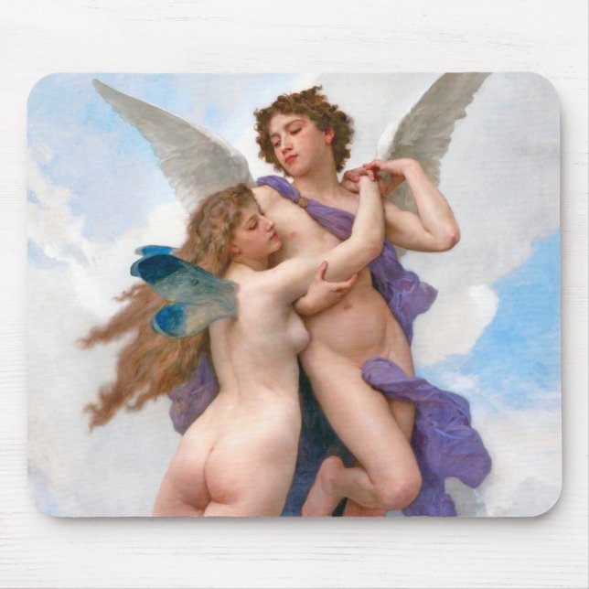 Amour and Psyche, Bouguereau Mouse Pad (Front)