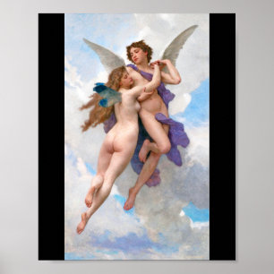 Amour and Psyche, Bouguereau Poster