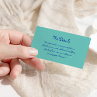Amour | French Handwritten Blue and Teal Wedding