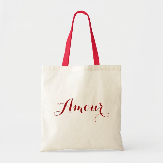 Amour in Red Tote Bag (Front)