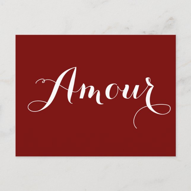 Amour Postcard (Front)