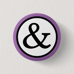 Ampersand 3 Cm Round Badge