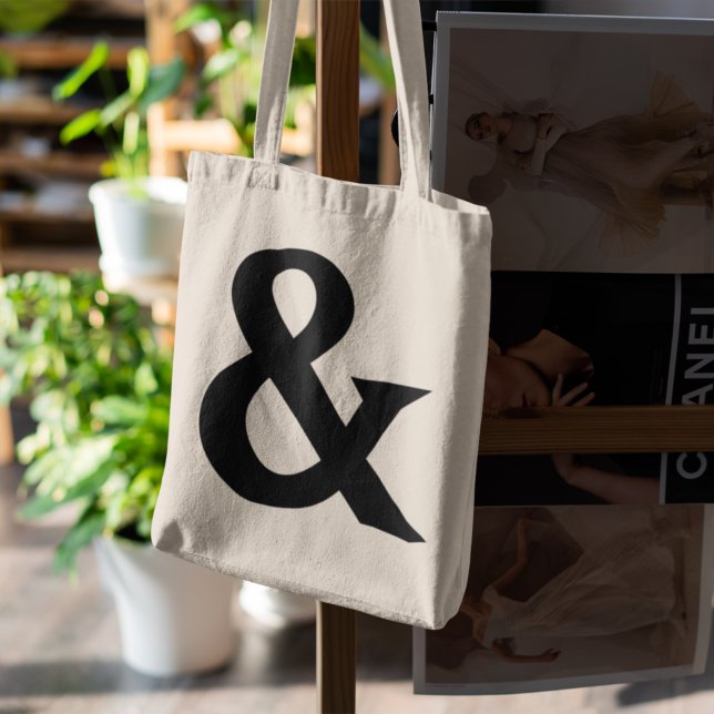Ampersand | And Symbol Modern Minimalist Simple Tote Bag (Creator Uploaded)