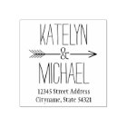 Ampersand Arrow Wedding Monogram Return Address