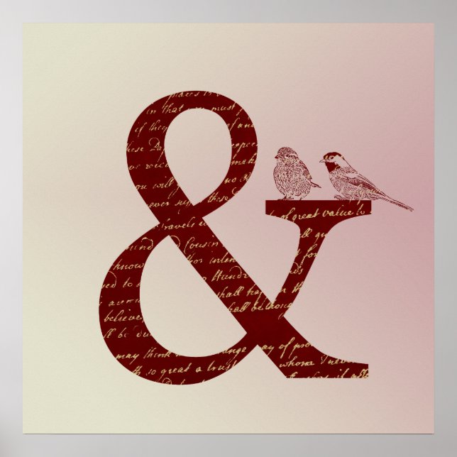 Ampersand Birds Poster (Front)